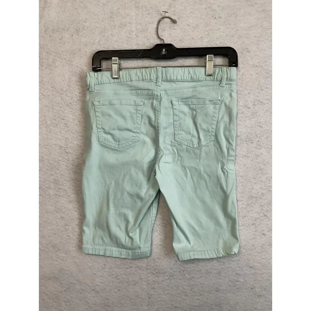 The‎ Children's Place Shorts Girls 14 Green Twill Bermuda Adjustable Waist